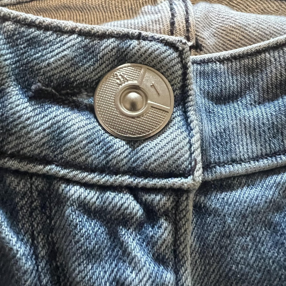 3x1 Jeans Womens 26 Blue Elkhorn Cropped Distressed Raw Hem Cutout Detail USA - Picture 9 of 10
